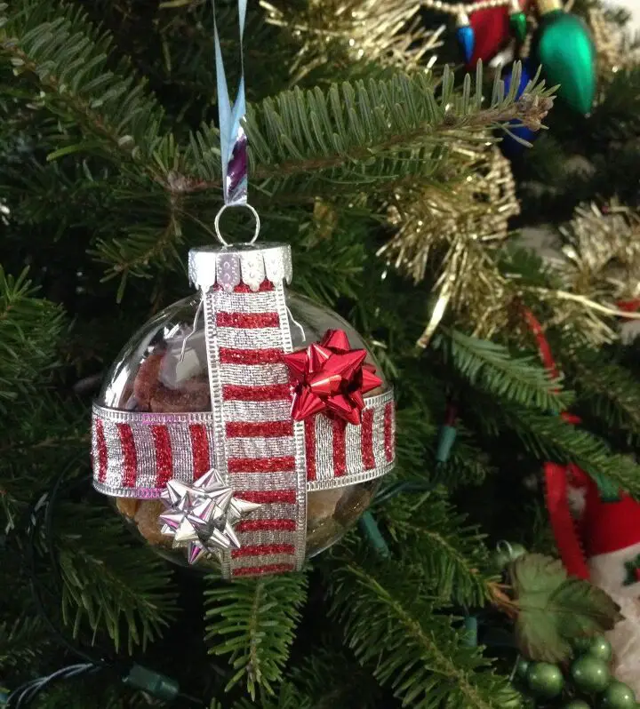 diy dog treat filled ornaments